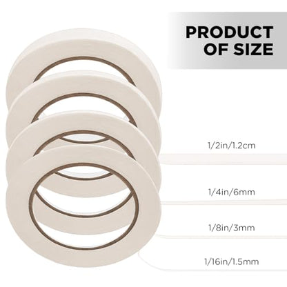 4 Pack White Pinstripe Tape for Car (4 Count)