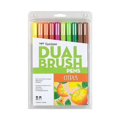 56196 Dual Brush Pen Art Markers (10 Count)