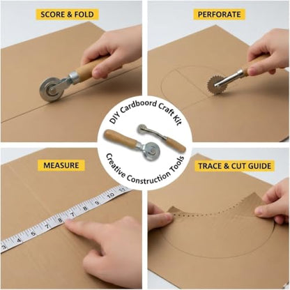 Box Resizer Tool Kit with Solid and Dashed Scoring Wheels