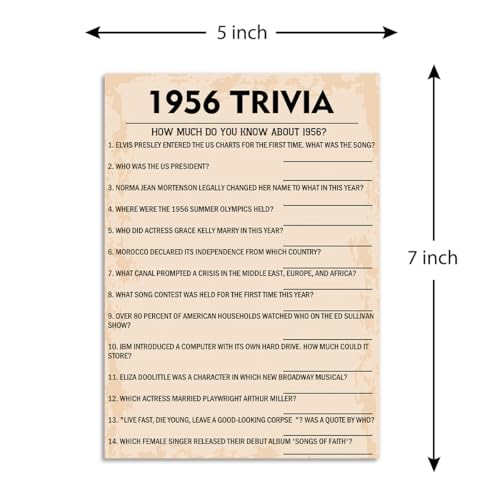 70th Birthday Party Games (31 Count)