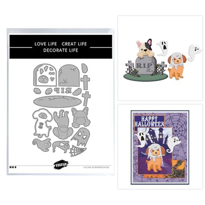 Halloween Clear Silicone stampReusable Stamp with Pumpkins