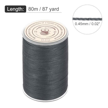 Waxed Cord 0.45mm Waxed Thread 87 Yard Wax String Leather Cord for Bracelet Making