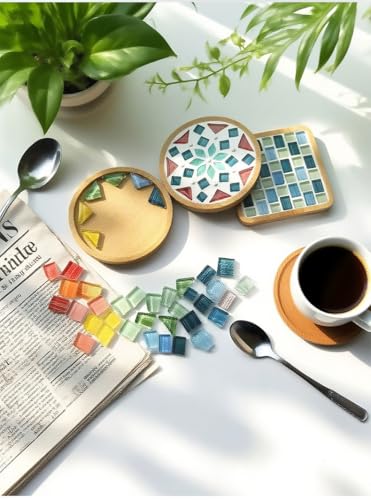 1.1LB Glass Mosaic Tiles for Crafts