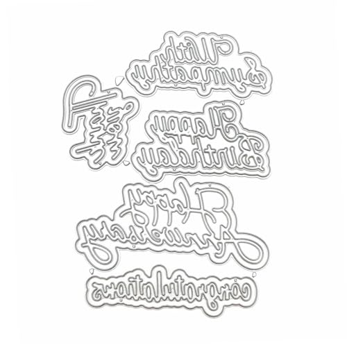 Metal Cutting Dies DIY Merry Christams Embossing Stencil Template Scrapbooking Card Making Mold Photo Album Arts Crafts Tools