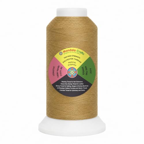Tan Tex 90 Polyester Heavy Duty Thread for Upholstery