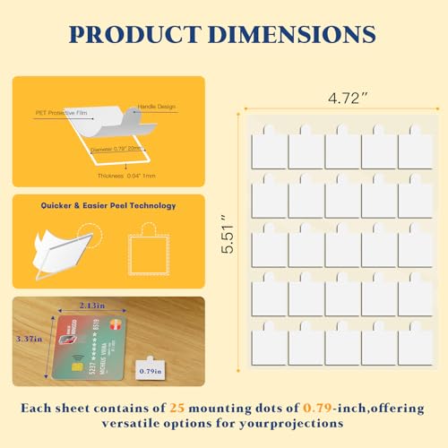 0.79" Double Sided Adhesive Dots (75 Count)