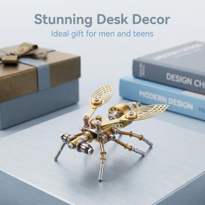 Steampunk Drosophila Insect 3D Metal Puzzle Model Mechanical Kits 2 (10 Count)