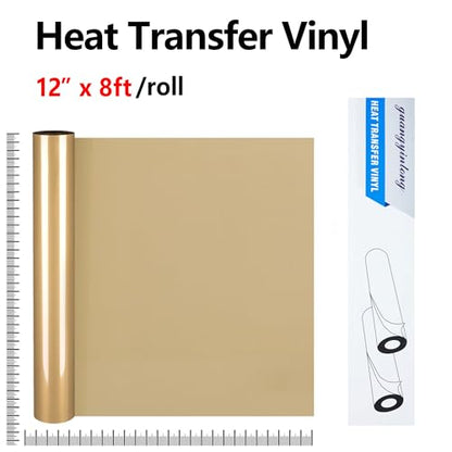 Soil Golden Heat Transfer Vinyl HTV Rolls (8 Foot)