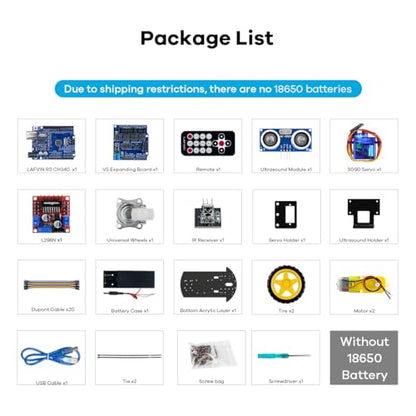 2WD Smart Robot Car Kit with R3 Board