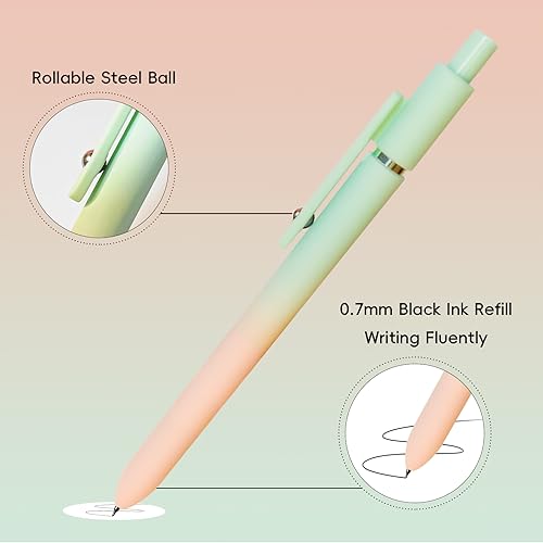 Gel Pens 10 Pcs Medium Point Smooth Writing Pens Cute Pens for Women