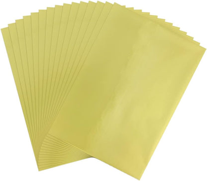 50 Sheets Toner Reactive Foil Sheet for Crafts Paper Holographic Heat Transfer Craft Foil Paper for Scrapbooking Stamping Cardstock Heat Transfer DIY Crafts Accessories 7.9 x 11.4inch