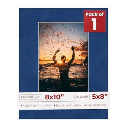 8x10 Mat Bevel Cut for 5x8 Photos