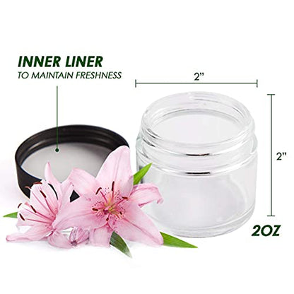 2 oz Glass Jars with Lids (24 Count)