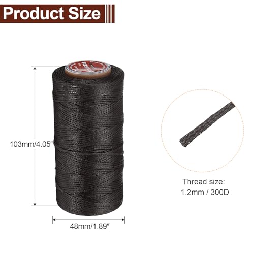 Flat Leather Sewing Waxed Thread