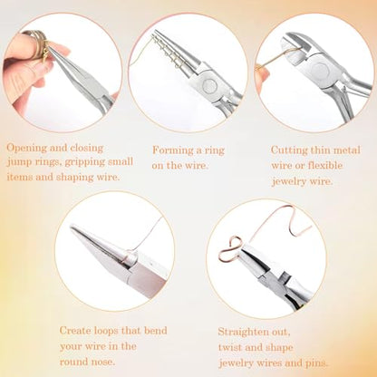 10 Pack Jewelry Pliers Set (10 Count)