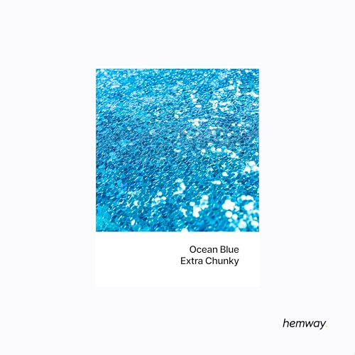 Resin Glitter Ocean Blue 100g Extra Chunky (3.5274 Ounce)
