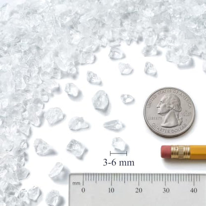 Clear Crushed Glass for Resin Art & Crafts