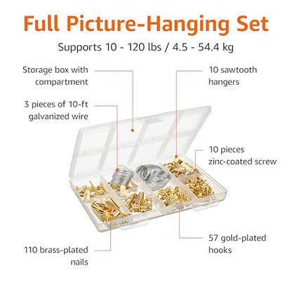 Picture Hanging Hardware Assortment Kit (220 Count)