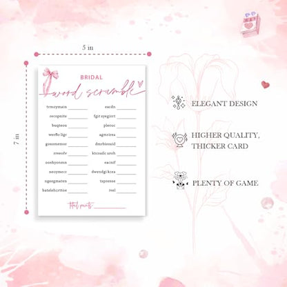 Bridal Shower Games Cards (25 Count)