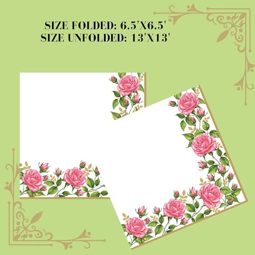 20 ct 13x13 Flowers Paper Luncheon Decoupage Napkins (20 Count)