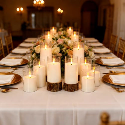 Flickering Flameless Candles Battery Operated with Remote and 2