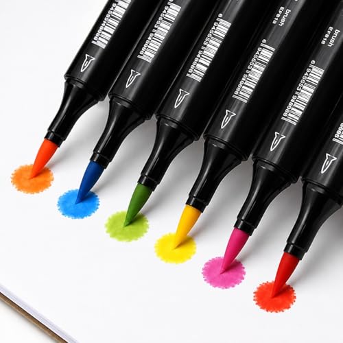 6 Pack Red Alcohol Markers (6 Count)