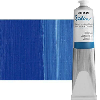Berlin Pro Artists Water Mixable Oil Paint 200 ml Tube Cobalt Blue Hue (6.76 Fl Oz)