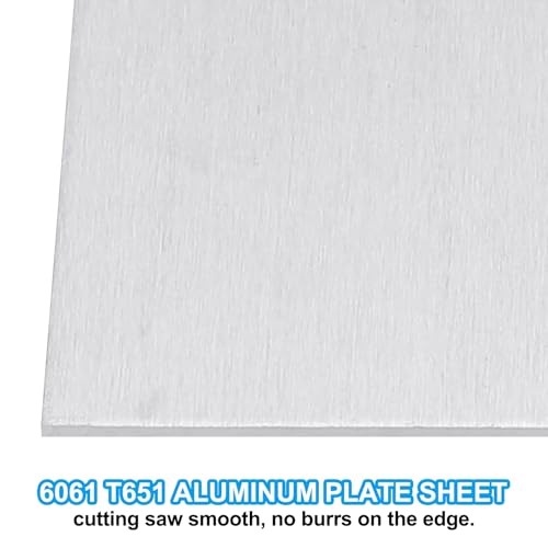 6061 T651 Aluminum Sheet Metal 6 x 6 x 1 (2 Count)
