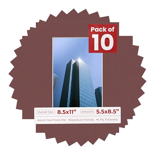 5.5x8.5 Mat for 8.5x11 Frame (10 Count)