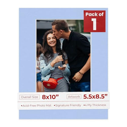 8x10 Mat Bevel Cut for 5.5x8.5 Photos