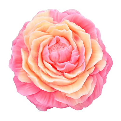 2 Pack Peony Flower Soap & Candle Mold
