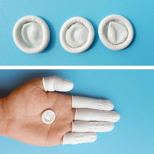 Finger Cot Medium Finger Protectors Latex Anti (7.0548 Ounce)