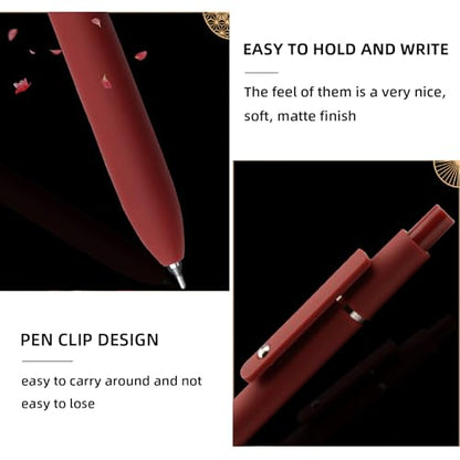 Gel Pens 5 Pcs 0.5mm Fine Point Smooth Writing Pens Cute Pens