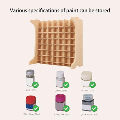 Paint Rack Organizer with 49 Holes Suitable for 10ml TAMIYA