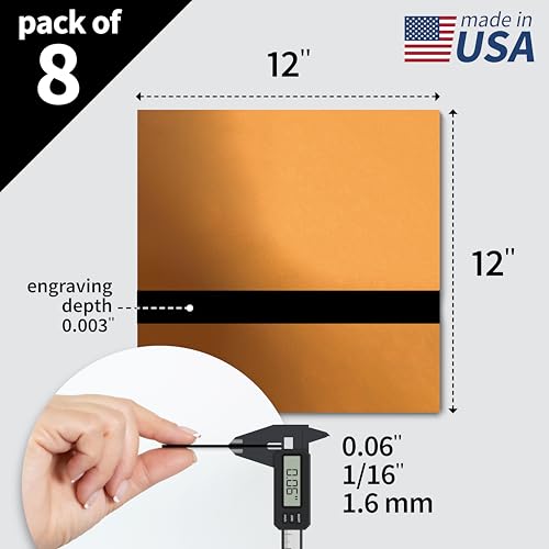 Metallic Looking Acrylic Sheet (8 Count)