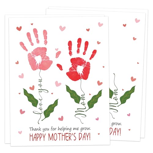 Flower Handprint Keepsake Card Making Kit