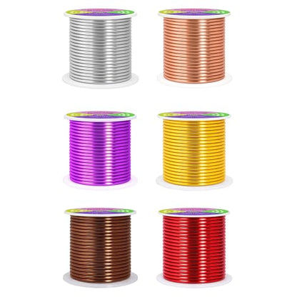 8 GA Purple Brown Red Assorted Anodized Aluminum Craft Wire