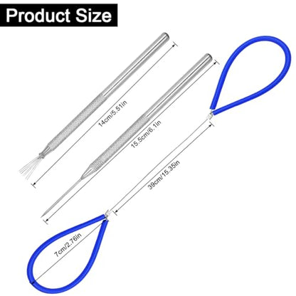 2 Pcs Clay Cutter Wires + 1 Clay Ceramic Needle + 1 Feather Wire Texture Detail Tools