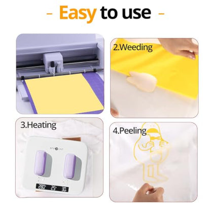 Yellow Heat Transfer Vinyl Bundle (10 Count)