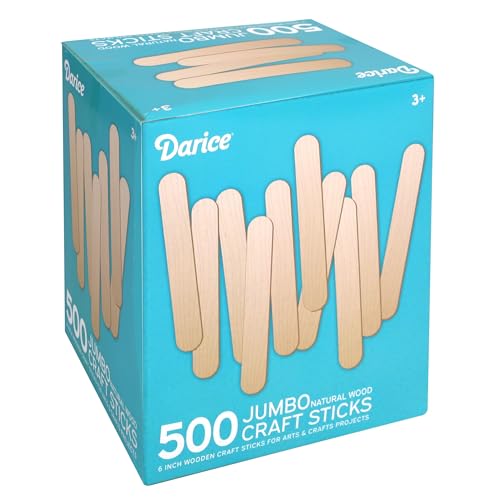 500 Pcs Popsicle Sticks for Crafts (500 Count)