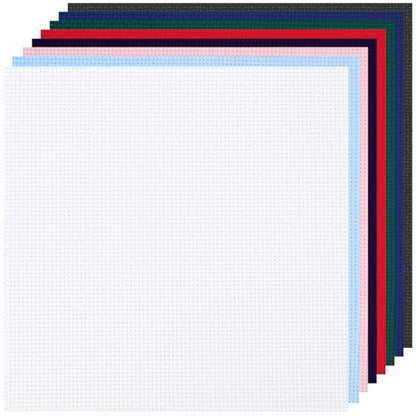 8 PCS Cross Stitch Aida Fabric 14 Count