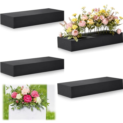 Reusable Floral Foam Blocks Water Weather Resistant Dry Floral Foam for Artificial Flower Arrangements Outdoor Hanging Florist Plant Bases for DIY Wedding
