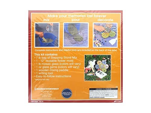 Mosaic Flower Stepping Stone Kit