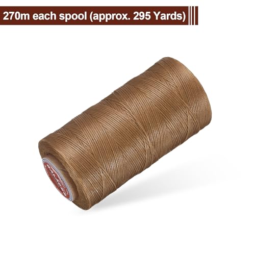Flat Leather Sewing Waxed Thread