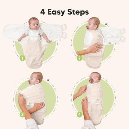 Newborn Swaddles with Zippers (3 Count)