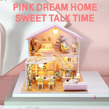 DIY Miniature House Kit for Adults