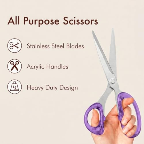 9” Stainless Steel Acrylic Scissors