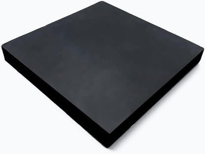 MIKMAYTOO Rubber Bench Block Jeweler's Rubber Bench Block Rubber Stamping Block for Hammering, Shaping, Chasing, Flattening Metals (100 * 100 * 15mm)