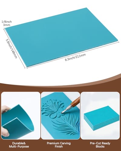 38Pcs Linocut Kit with 12 Carving Tools
