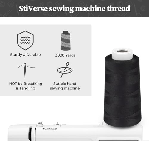 Serger Thread 4 Cones 3000 Yards Each Spool (4 Count)